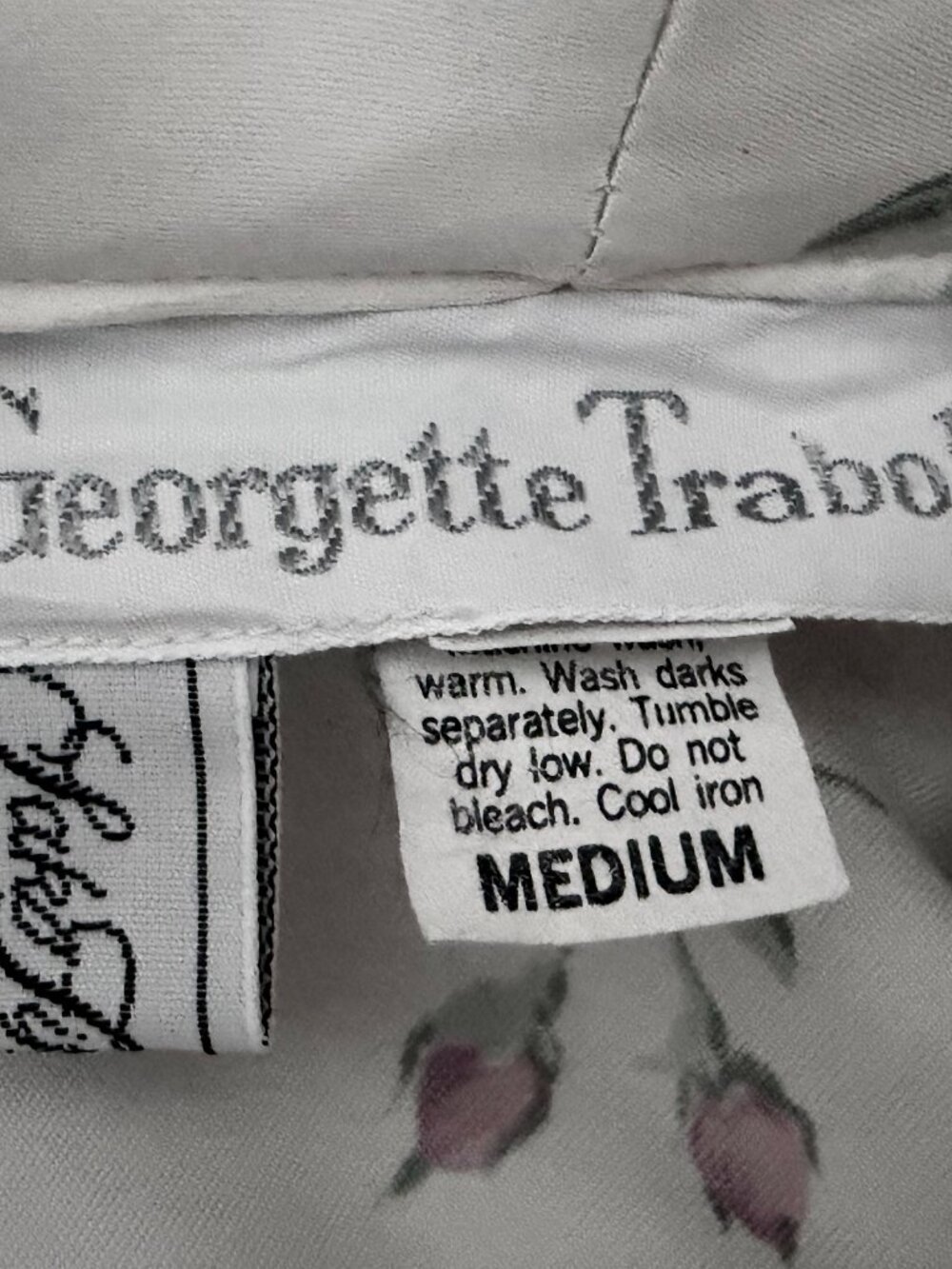Georgette Trabolsi Women's Lingerie Night Gown Sz. S With Matching Robe  Size M. - Picture 13 of 13